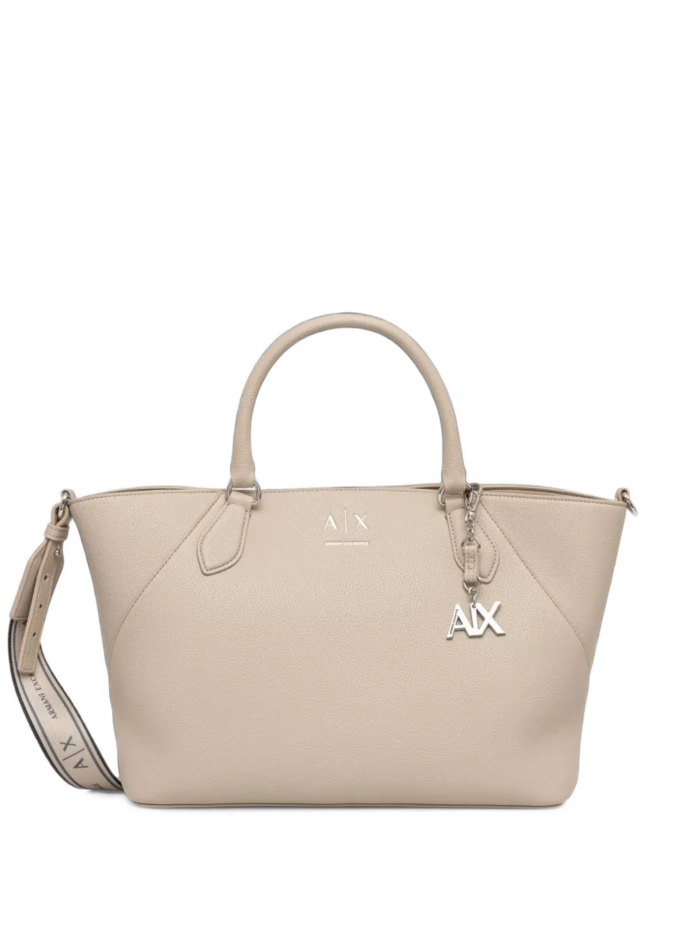 Armani Exchange Logo-plaque Tote Bag In Pink