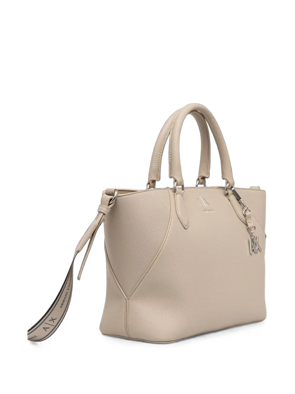 Armani Exchange Heuptas met logoplakkaat Beige