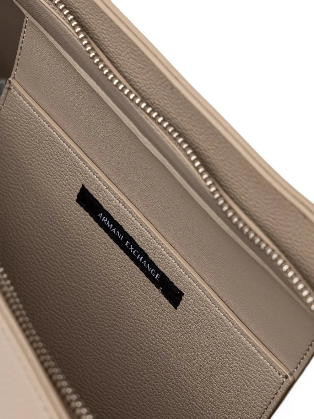 Armani Exchange Heuptas met logoplakkaat Beige