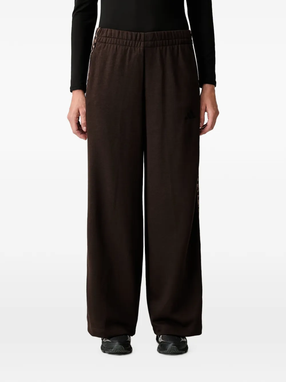 Adidas Originals Animal-print Track Pants In Brown