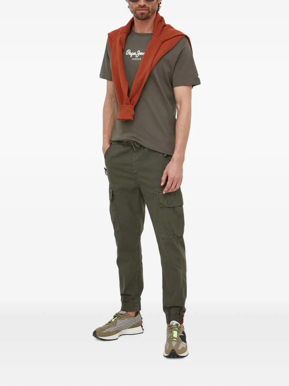 Alpha Industries Cargo broek met ripstop-textuur Groen
