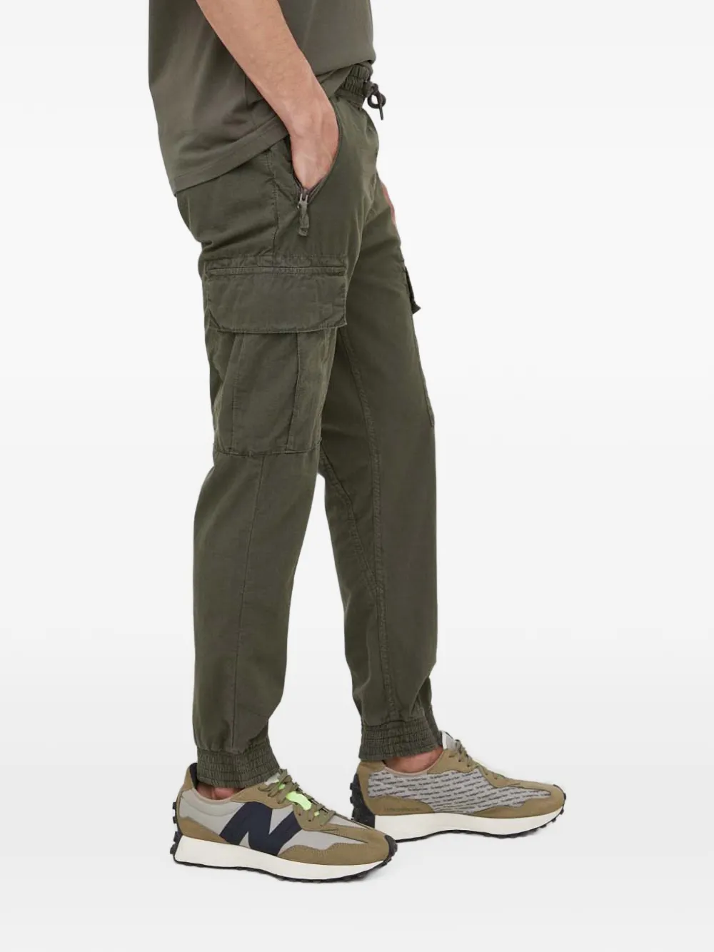Alpha Industries Cargo broek met ripstop-textuur Groen