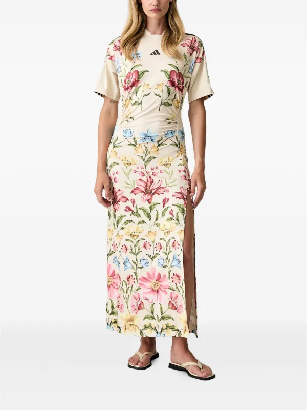 adidas maxi dress X Farm Rio floral-print | Neutrals Adidas sportswear ASOS DESIGN Bow front Stock:Made to order A crew neckline provides group_Lace_Up_Corset_Bodice_Textured_Mini_Dress