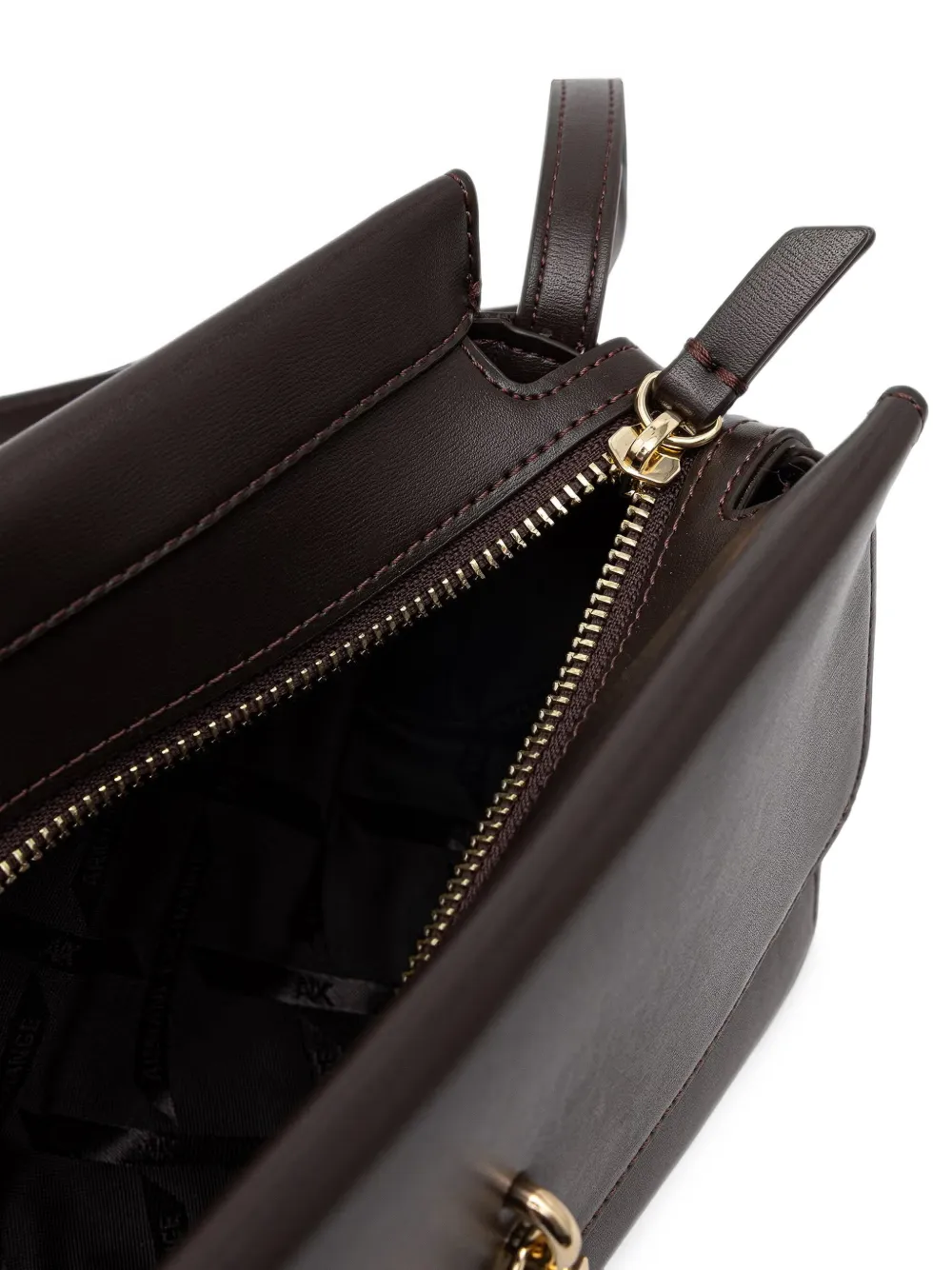 Armani Exchange Crossbodytas met hangslotdetail Bruin