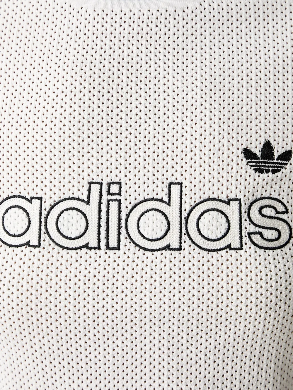 adidas mesh cali T-shirt Wit