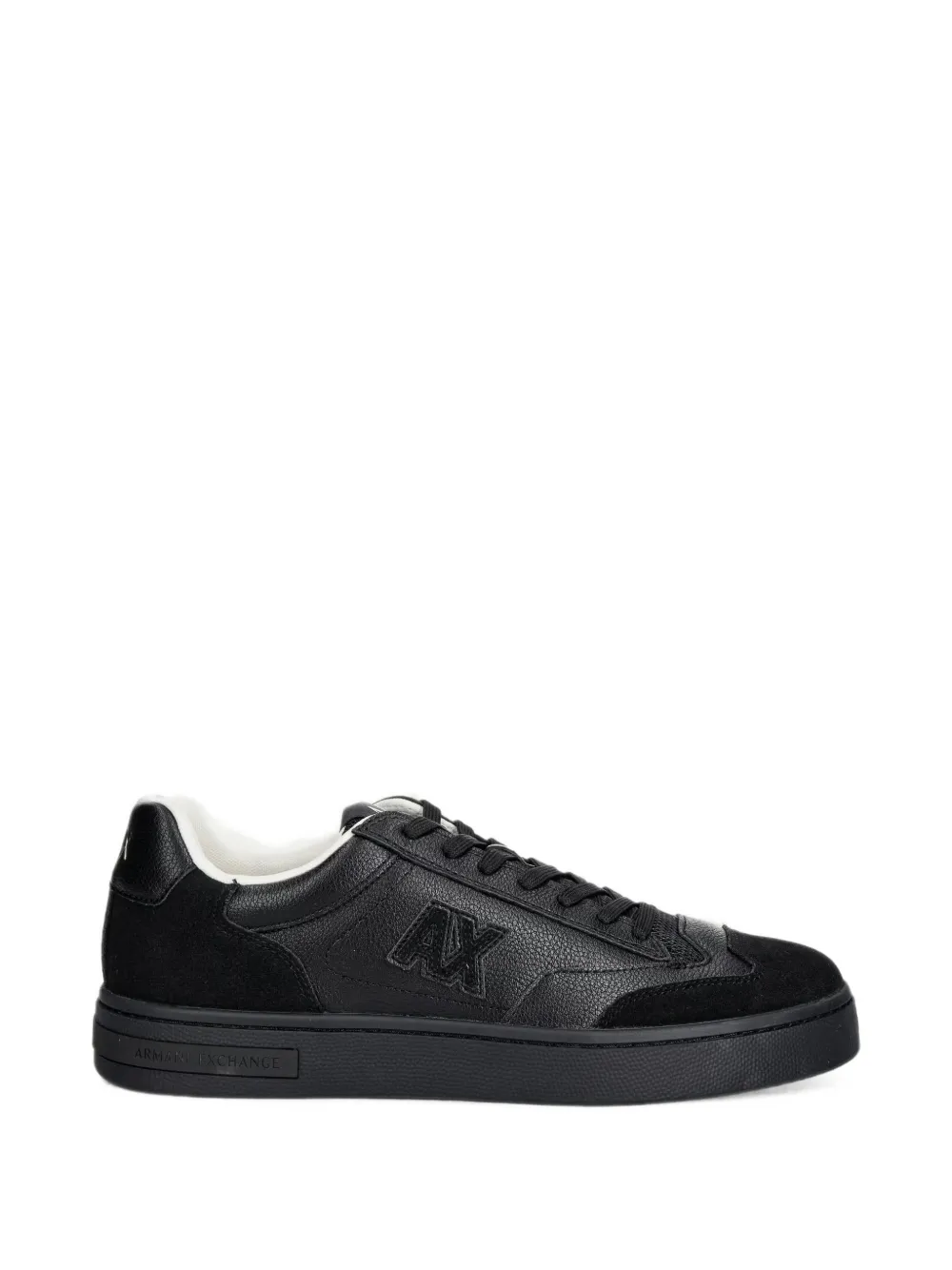 Armani Exchange logo-patch panelled sneakers - Nero