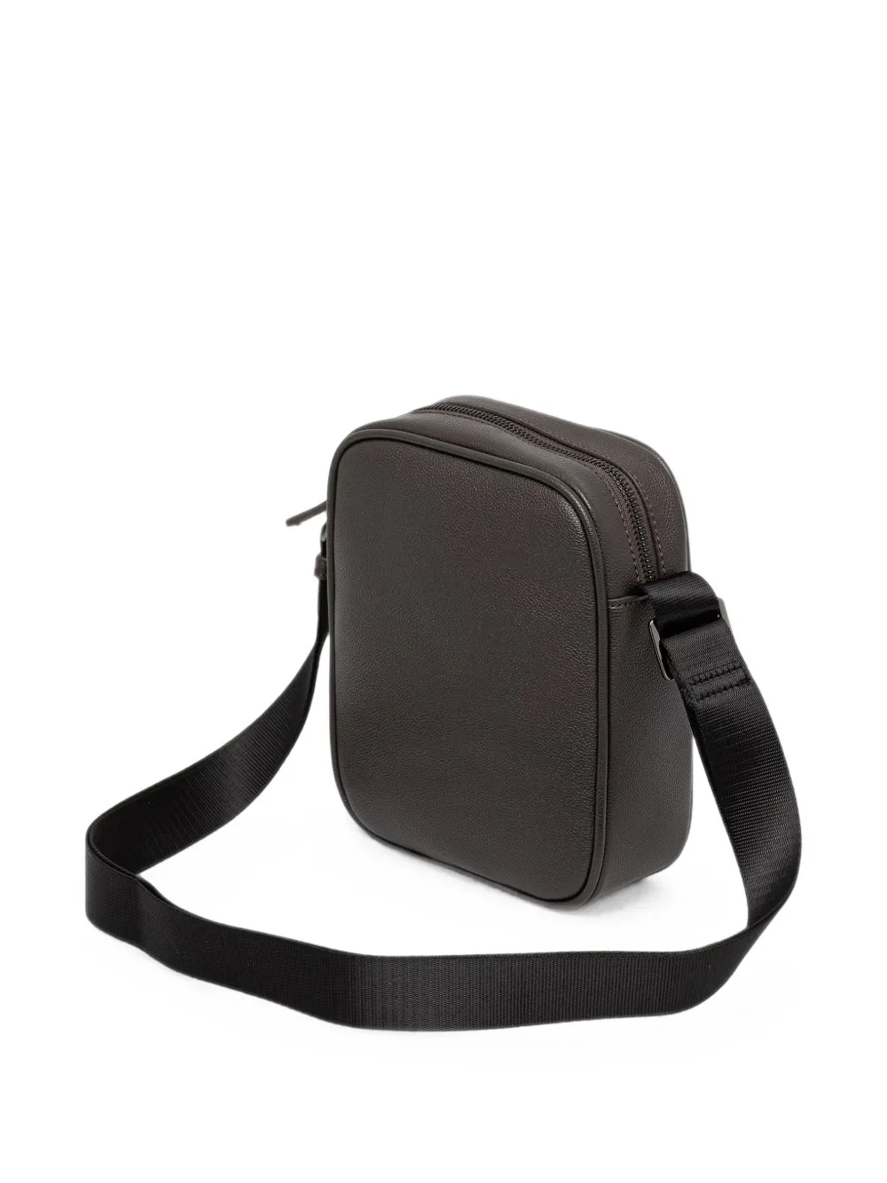 Armani Exchange Messengertas met logo-plakkaat en korreleffect Bruin