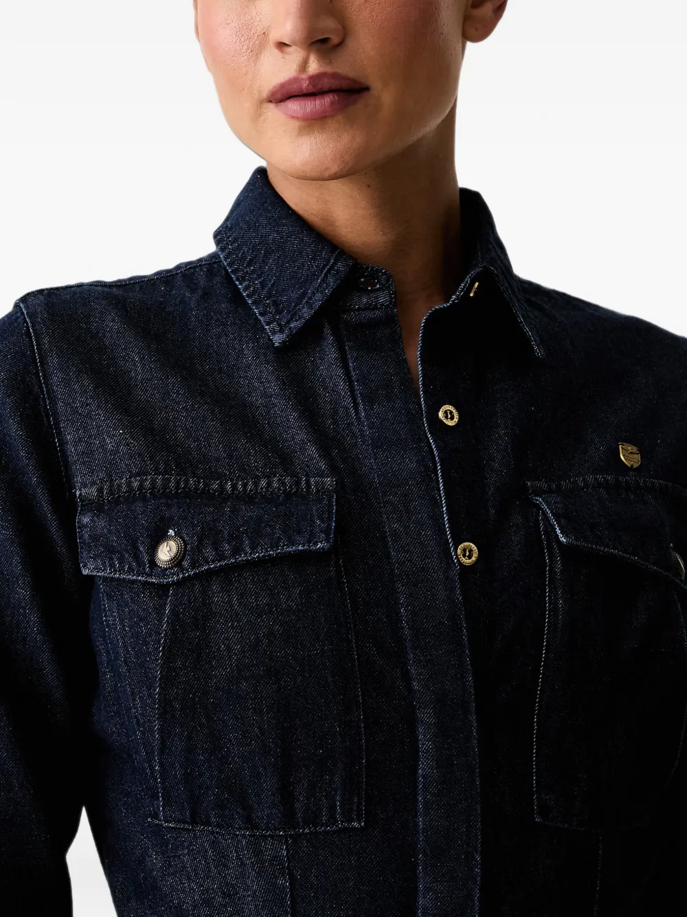 Aeronautica Militare Jumpsuit met wijde pijpen Blauw