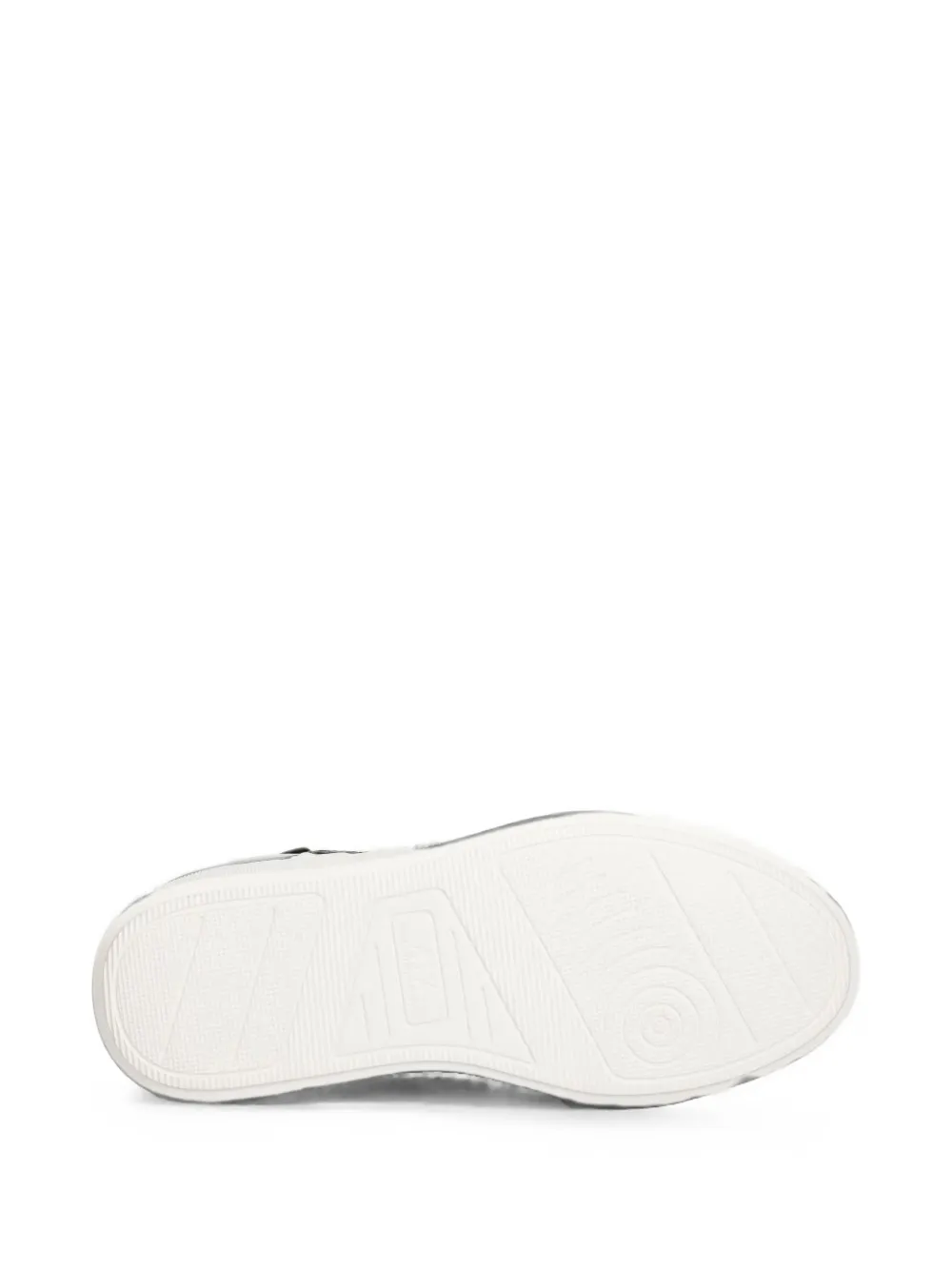 Armani Exchange logo-embossed panelled sneakers Zwart