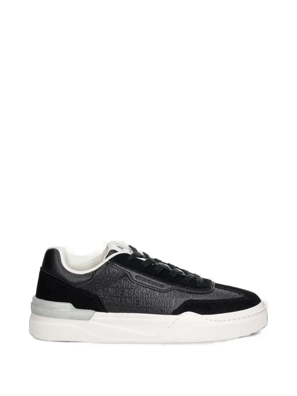 Armani Exchange logo-embossed panelled sneakers - Nero
