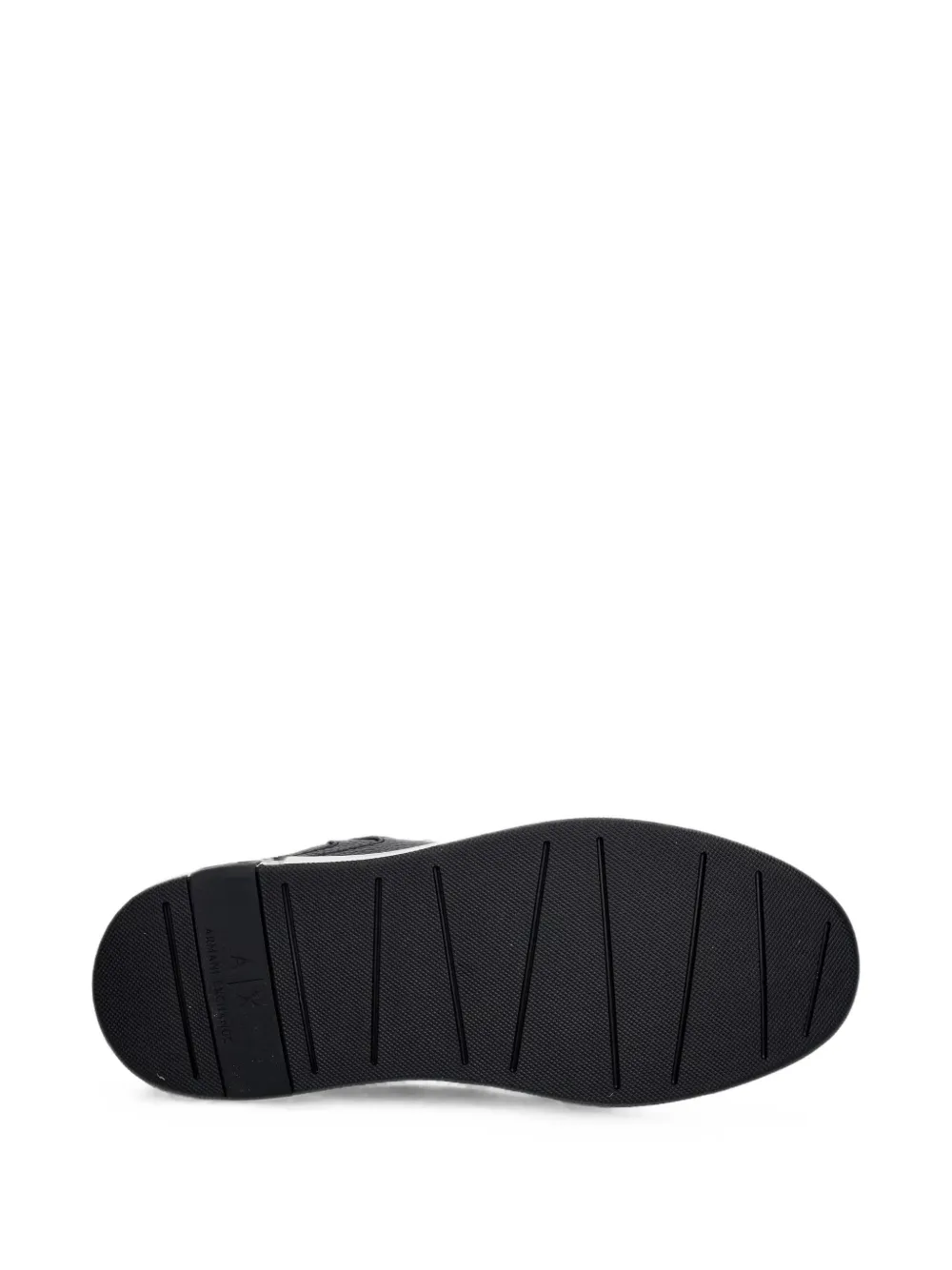 Armani Exchange pebbled sneakers Zwart