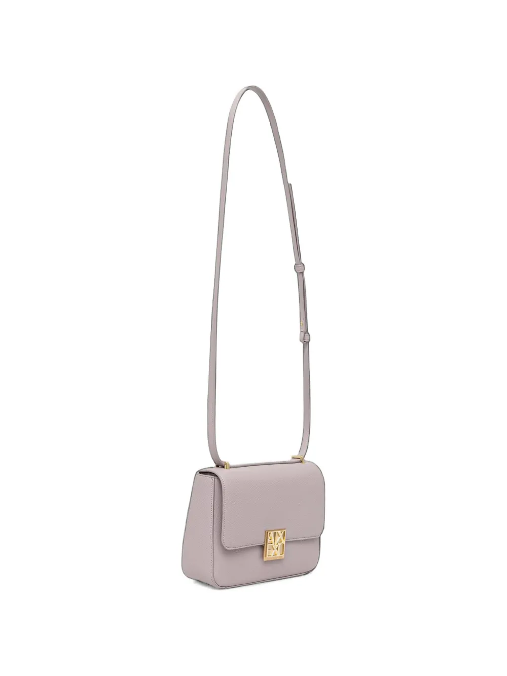 Armani Exchange Bewerkte crossbodytas met logoplakkaat Paars