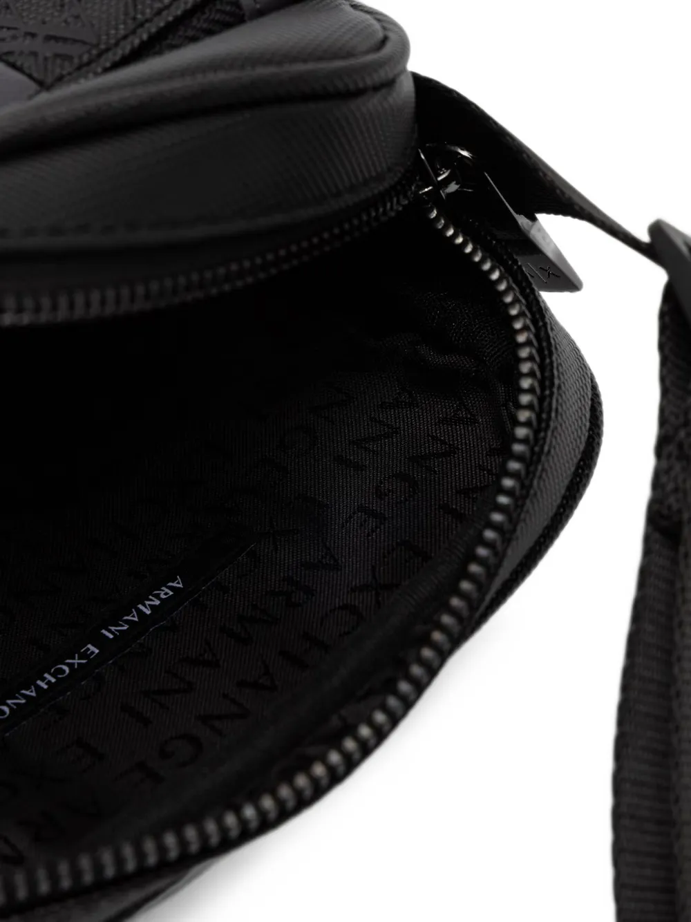 Armani Exchange Messengertas met logoprint Zwart