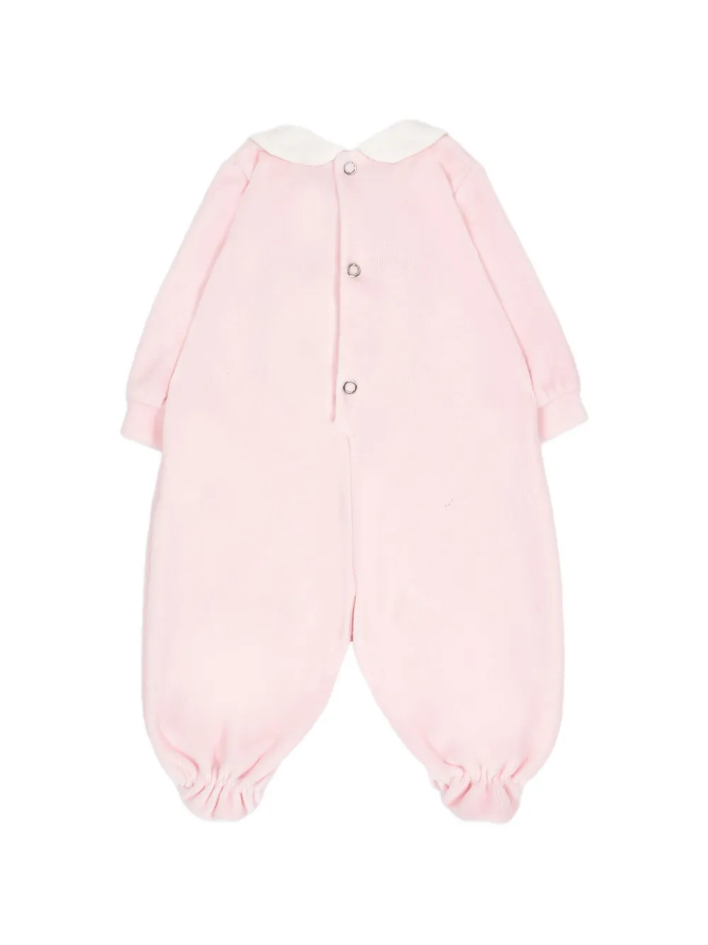 Le Boo Beebè teddy-patch Peter Pan-collar pajamas Roze