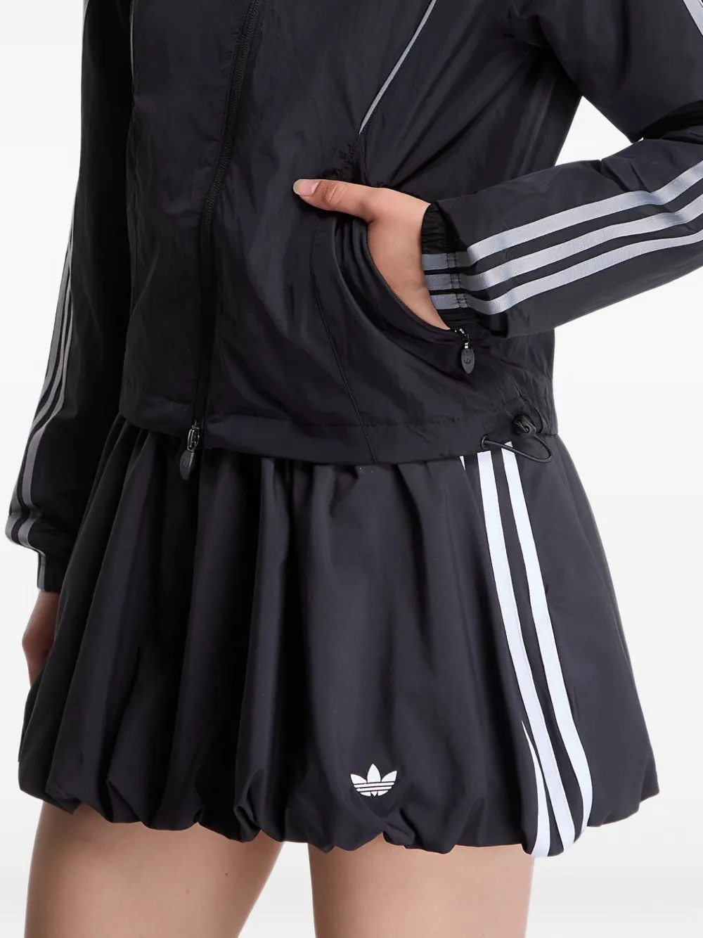 adidas Teamgeist piped-trim track jacket Zwart