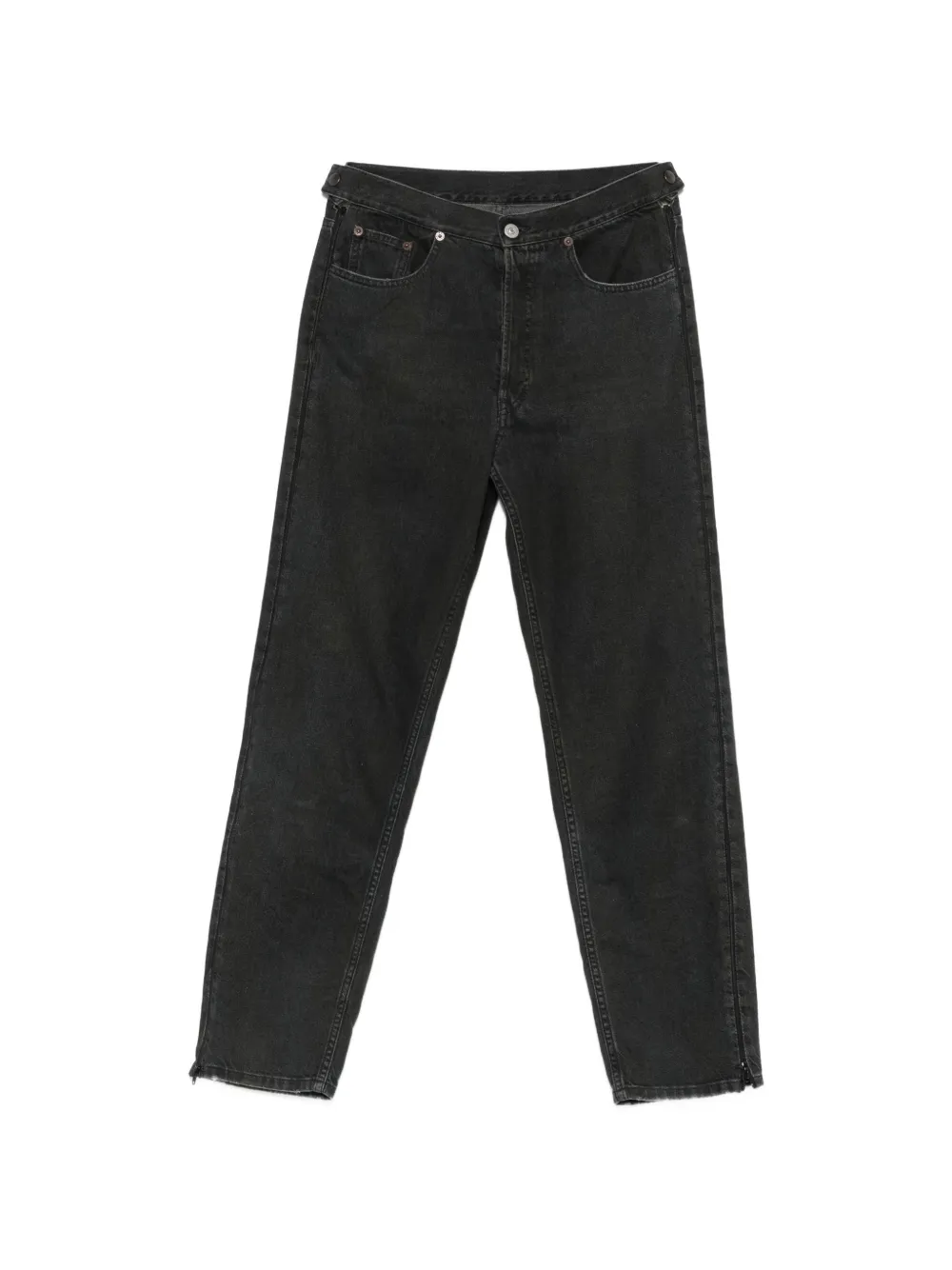 MM6 Maison Margiela side-zip straight-leg jeans - Nero
