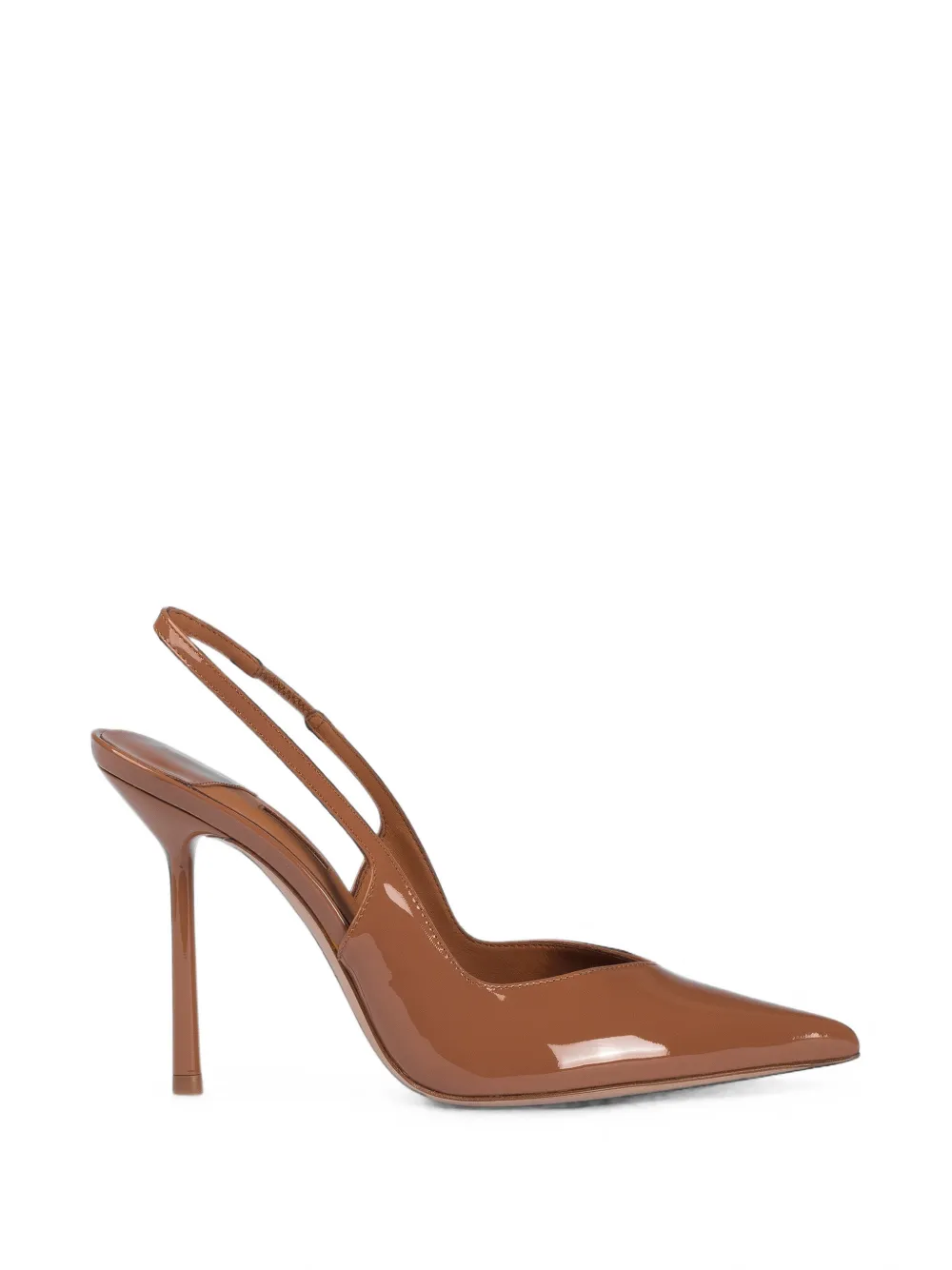 Le Silla Vivienne patent-leather slingback pumps Bruin