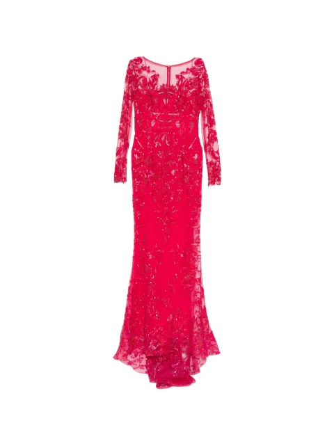 Zuhair Murad lace-embellished fishtail gown
