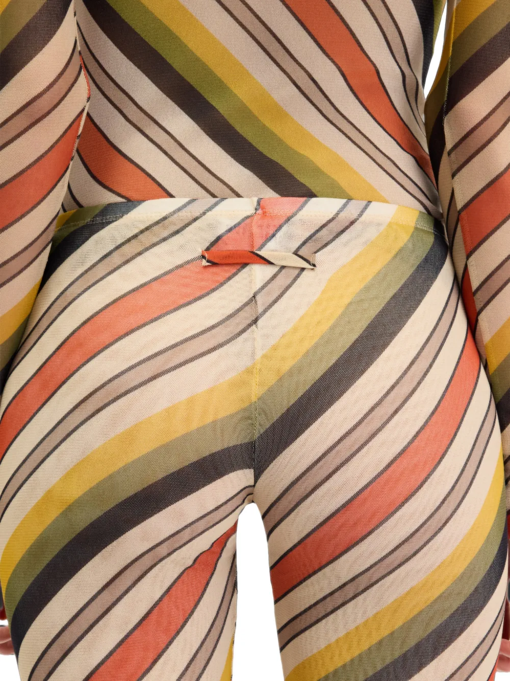 Jean Paul Gaultier The Retro Stripe Trousers in Neutrals, view 5