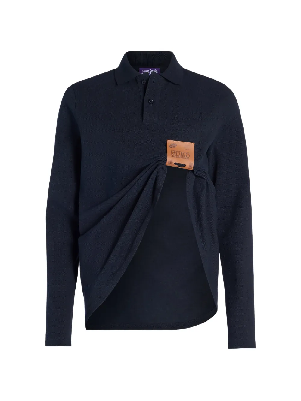 Jean Paul Gaultier Le Étiquette poloshirt Blauw