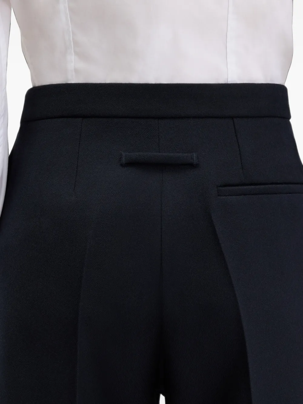 Jean Paul Gaultier Wollen plooibroek Blauw