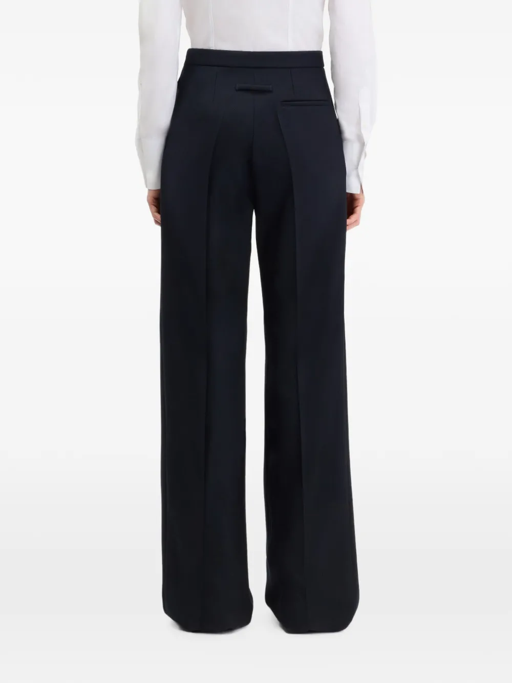 Jean Paul Gaultier Wollen plooibroek Blauw
