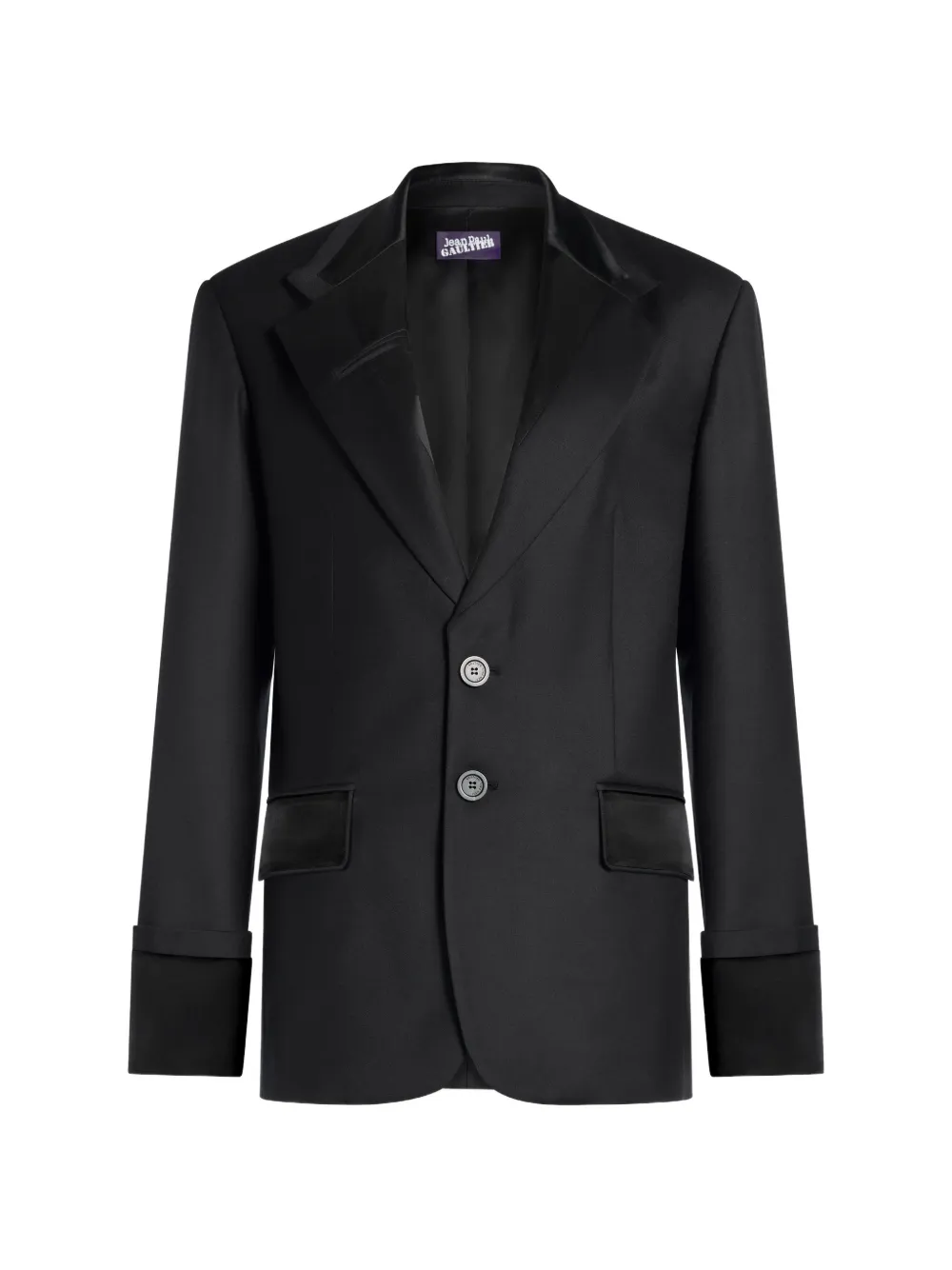 Jean Paul Gaultier Jack met zichtbare voering Zwart