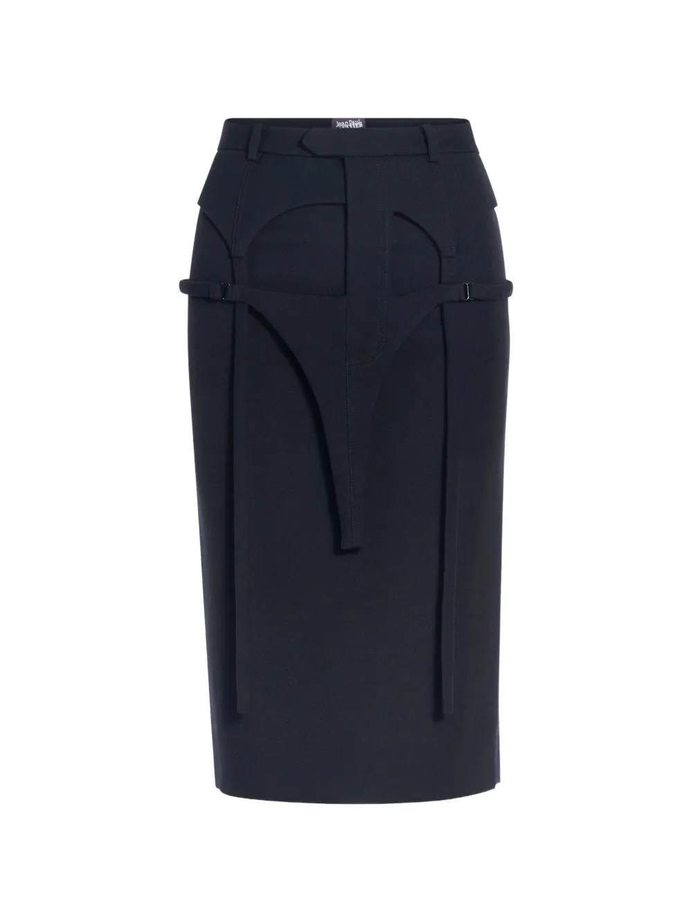 Jean Paul Gaultier Gonna a matita Jarretels - Nero