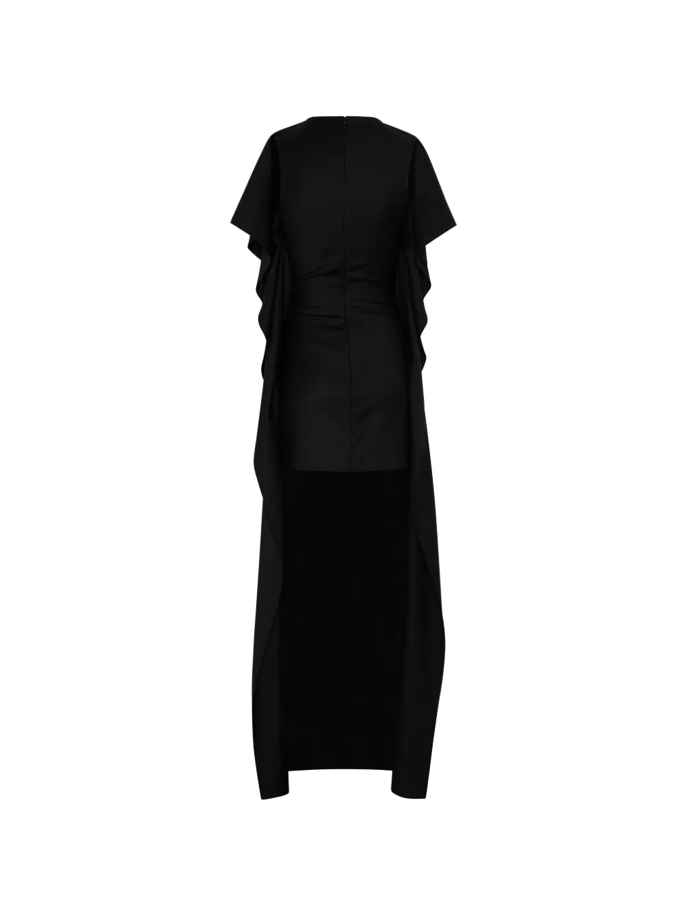 Jean Paul Gaultier panelled draped dress Zwart