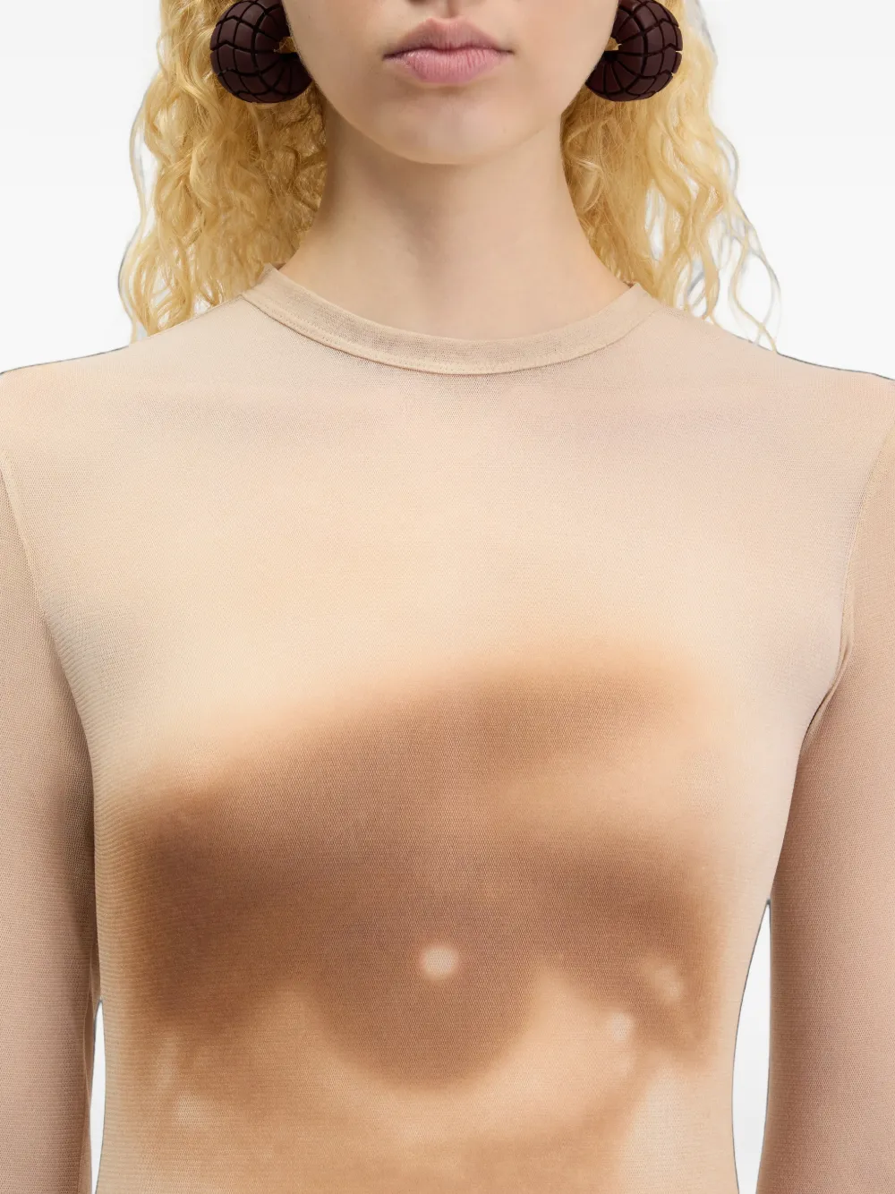 Jean Paul Gaultier The Long Face jurk Beige