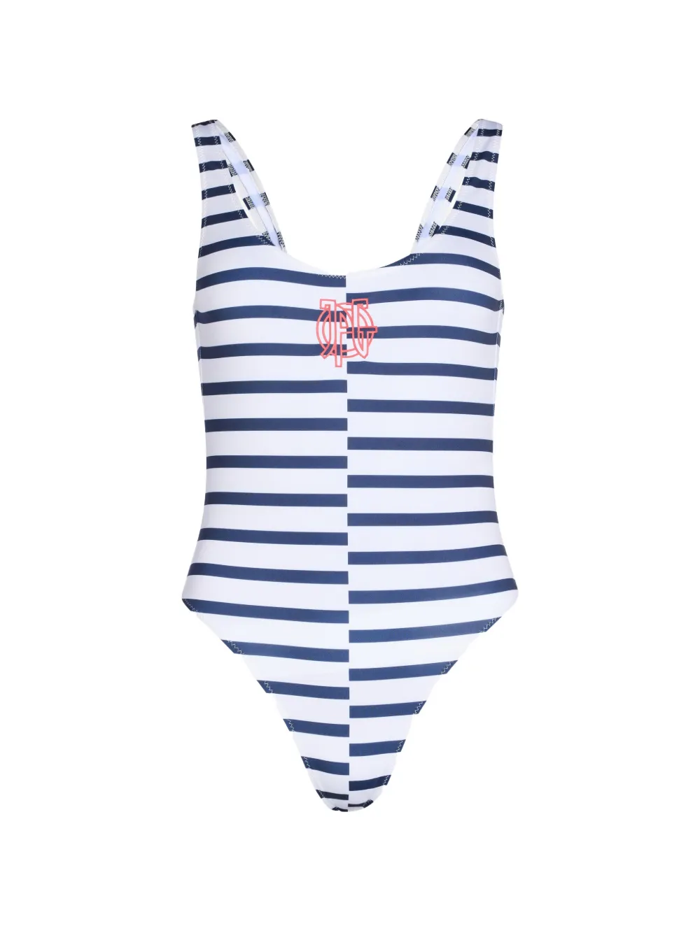 Jean Paul Gaultier The asymetric Marinière swimsuit - Blu