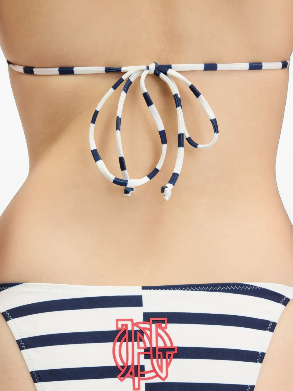 Jean Paul Gaultier The Asymmetrische Marinière bikini Blauw