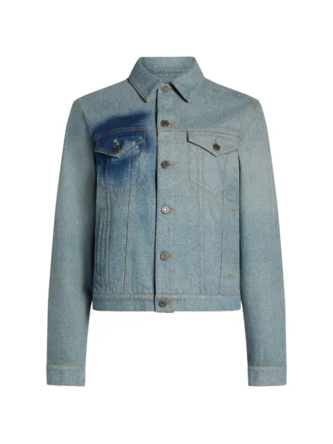 Jean Paul Gaultier denim jacket with face print