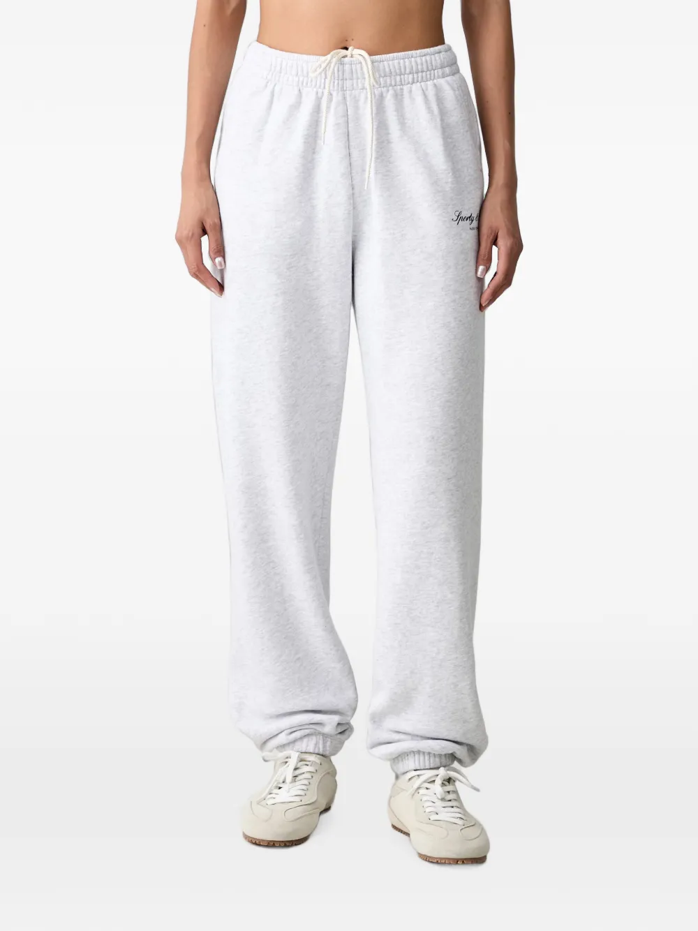 Sporty & Rich Trainingsbroek met logoprint Grijs