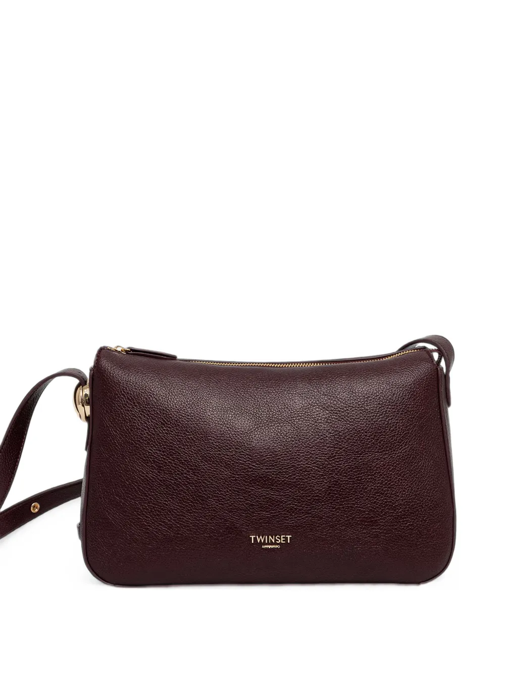 TWINSET grained faux-leather shoulder bag - Rosso