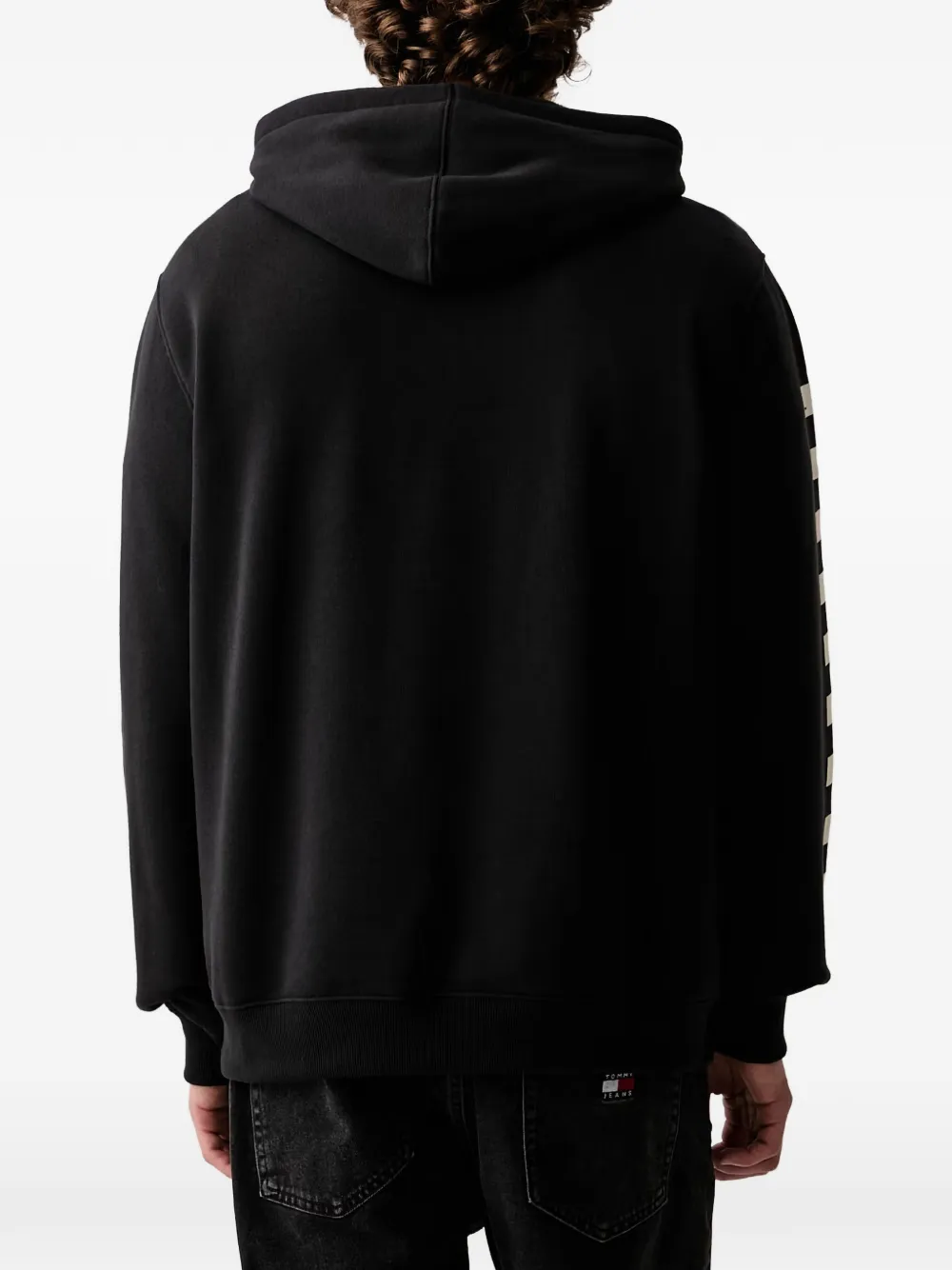 Vans checkerboard-print logo-print hoodie Zwart