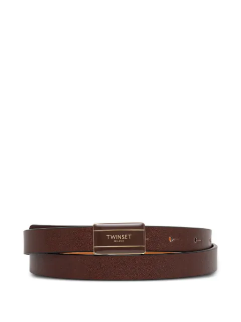 TWINSET cinturón con placa del logo