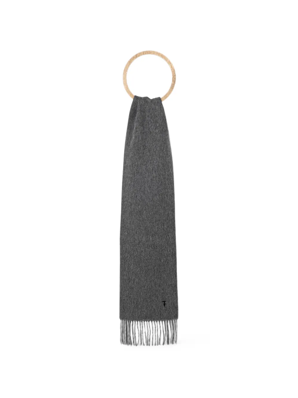 Trussardi fringed-edge scarf - Grigio