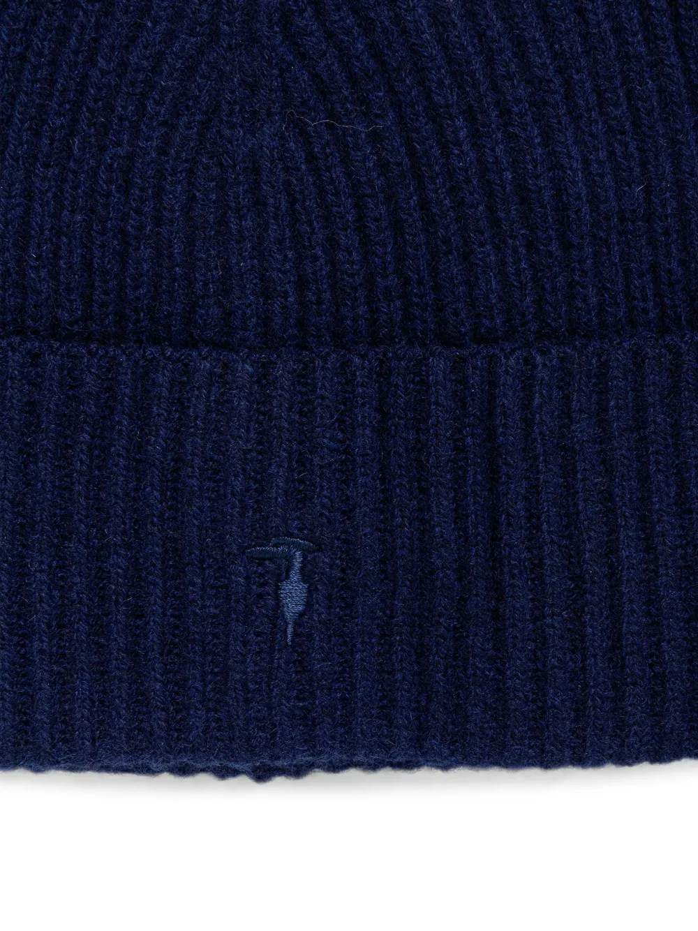 Trussardi Ribgebreide muts Blauw