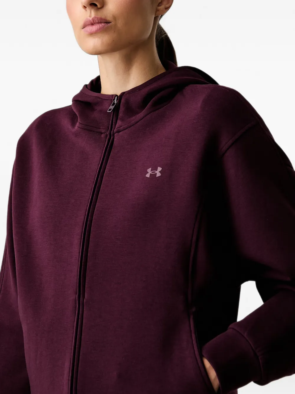 Under Armour Unstoppable Fleece hoodie met rits Paars