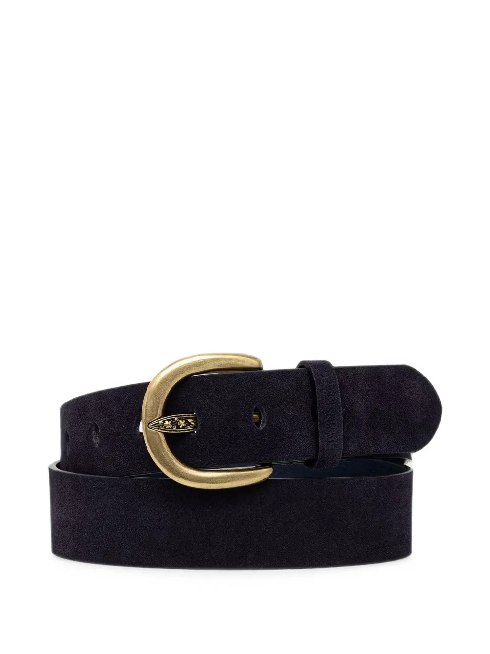 TWINSET suede belt with logo - Blu