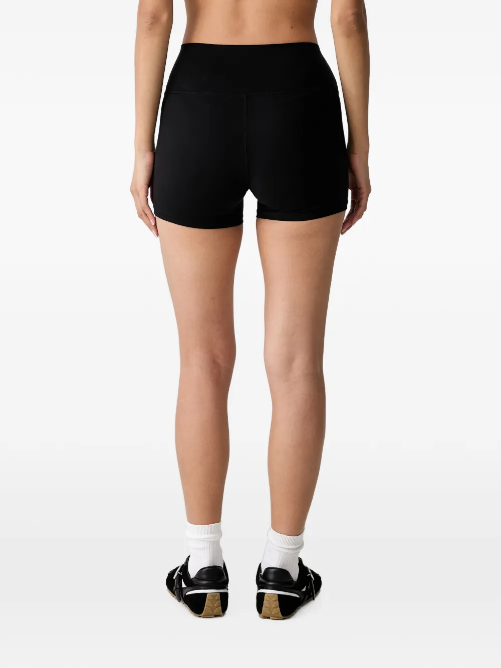 Sporty & Rich Shorts met logoprint Zwart