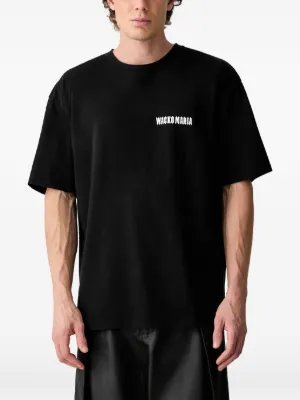 Helmut Lang logo-detail Cotton T-shirt | Black | FARFETCH