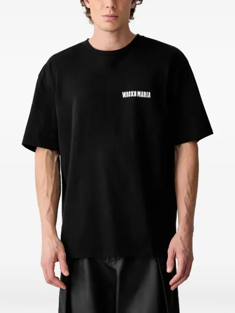 WACKO MARIA tiger-print logo-print T-shirt