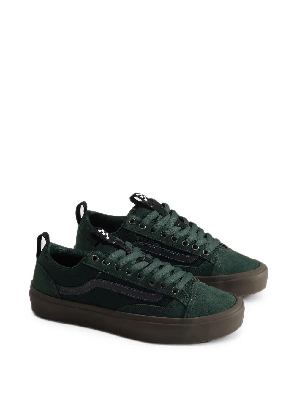 Vans Old Skool suede-panelled sneakers Groen