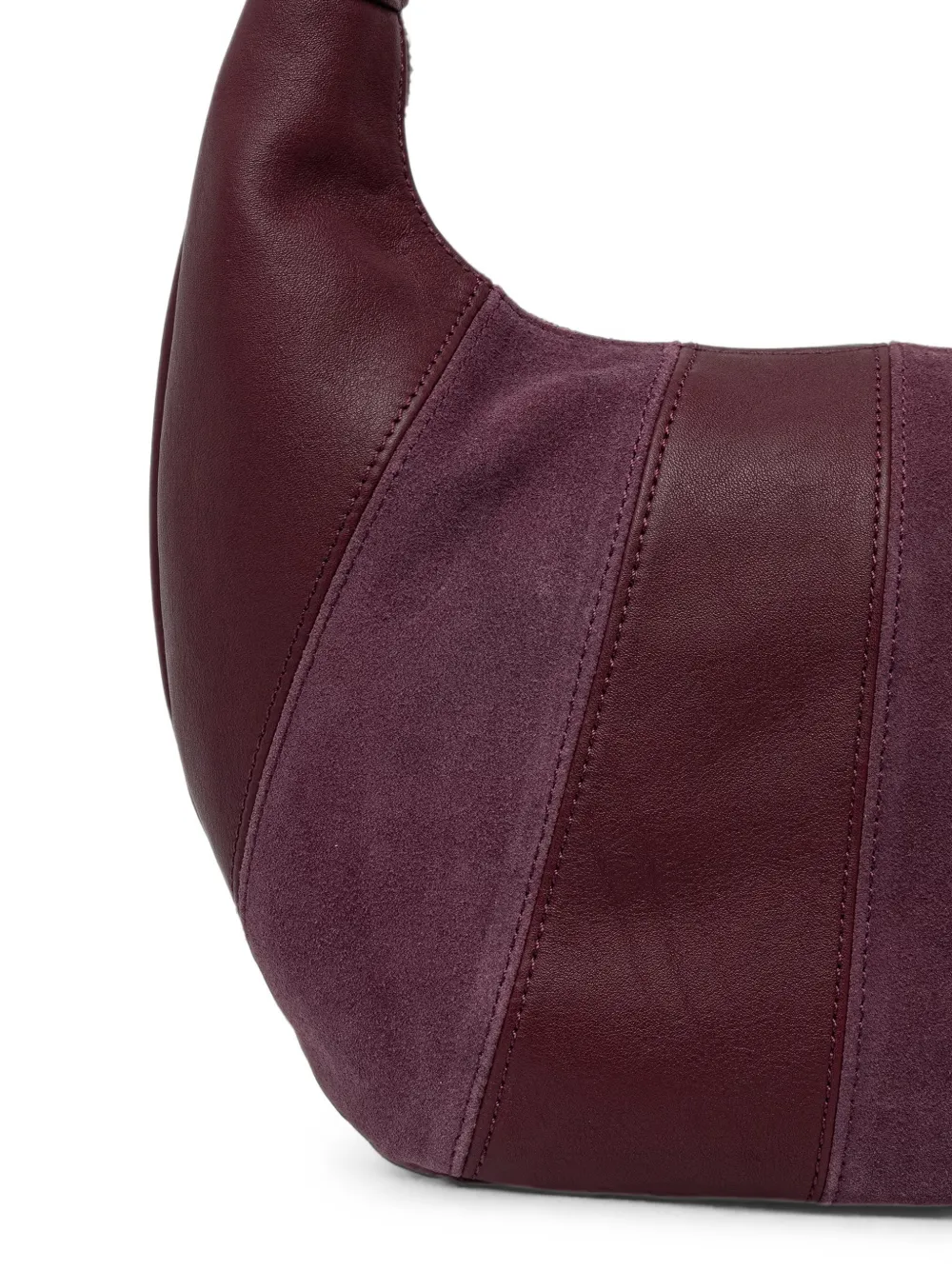 TWINSET Suède en leren tas Paars