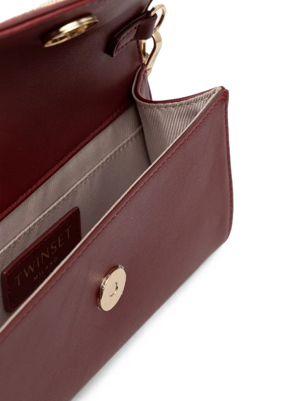 TWINSET Crossbodytas verfraaid met bedel Rood