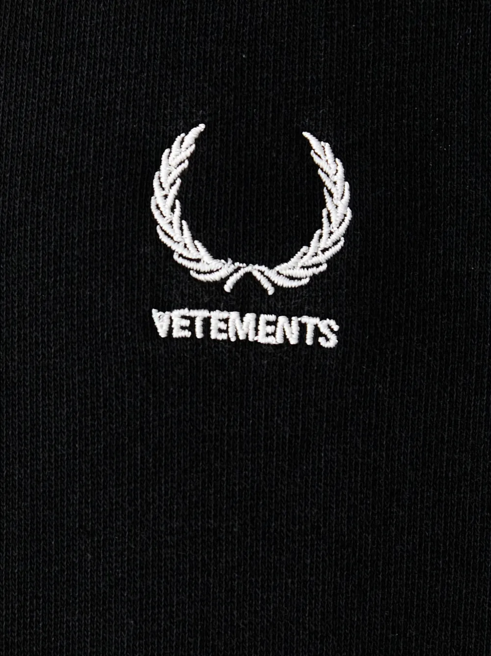 VETEMENTS Sweater met geborduurd logo Zwart
