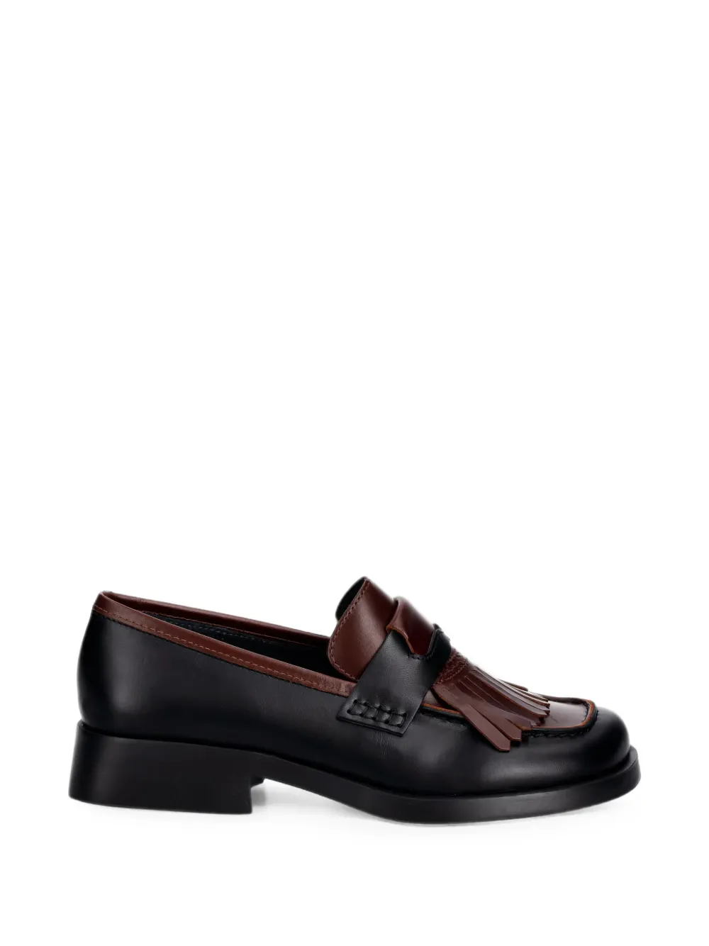 Camper Twins kiltie loafers - Nero