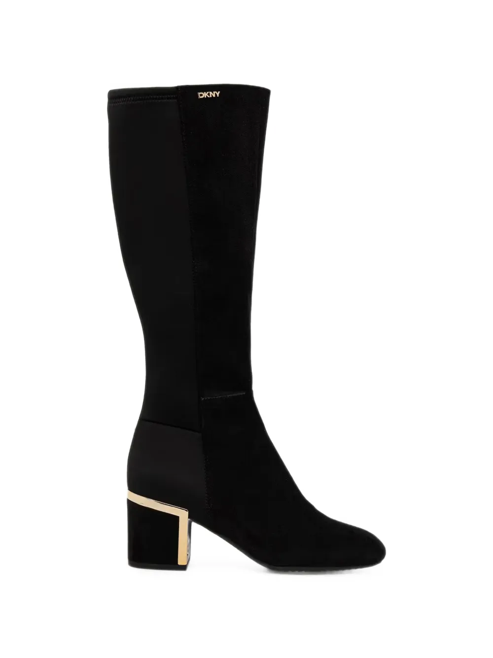 DKNY Kalevi logo-plaque knee-high boots